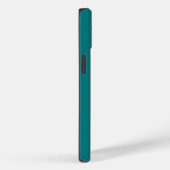 Effen kleur effen Deep Aqua blauwgroen Case-Mate iPhone Case (Achterkant / Rechts)