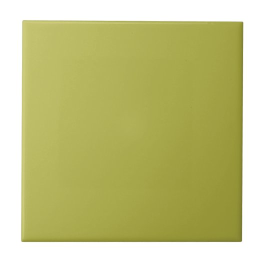 Effen kleur effen heldere limoen Apple Green Tegeltje (Voorkant)