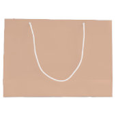 Effen kleur effen kasjmier beige groot cadeauzakje (Achterkant)