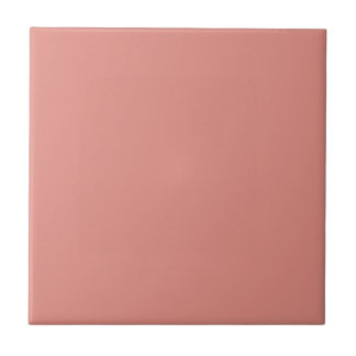 Effen kleur effen koraal Haze Tegeltje