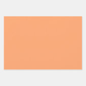 Effen kleur effen papaya sinaasappel inpakpapier vel (Voorkant)