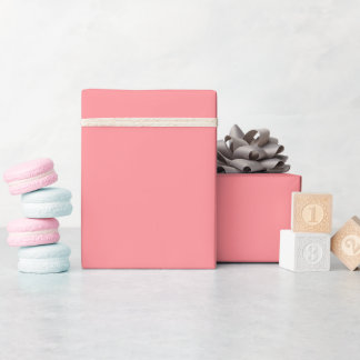 Effen kleur effen roze zalm Roos Cadeaupapier