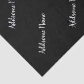 Effen kleur Modern Basic Zwart Stijlvol Tissuepapier (Detail)