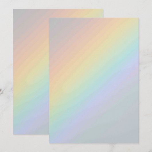 Effen Kleur Plat Uitnodigingen Aankondigingen Kaar (Voorkant / Achterkant)