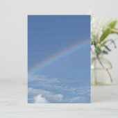 Effen kleur platte uitnodigingen aankondigingen ka (Staand voorkant)