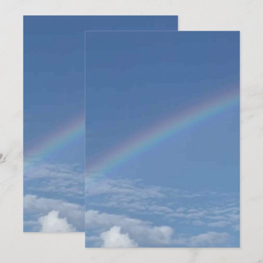 Effen kleur platte uitnodigingen aankondigingen ka (Voorkant / Achterkant)