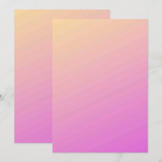 Effen kleur platte uitnodigingen aankondigingen ka (Voorkant / Achterkant)