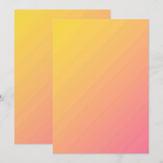 Effen kleur platte uitnodigingen aankondigingen ka (Voorkant / Achterkant)