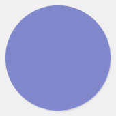 Effen kleur van Pure Paarse Violet Sjabloon Ronde Sticker (Voorkant)