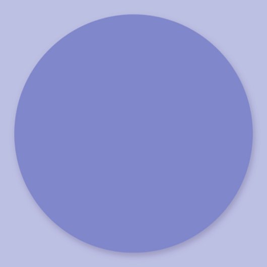 Effen kleur van Pure Paarse Violet Sjabloon Ronde Sticker