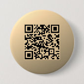 Effen kleur van pure witte Sjabloon Ronde Button 7,6 Cm (Voorkant)