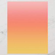 Effen kleuren - Geel tot Misty Pink ombre
