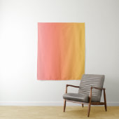 Effen kleuren - Geel tot Misty Pink ombre Wandkleed (In situ)
