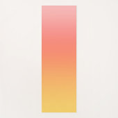 Effen kleuren - Geel tot Misty Pink ombre Yogamat (Voorkant)