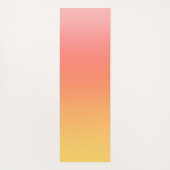 Effen kleuren - Geel tot Misty Pink ombre Yogamat (Achterkant)