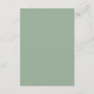 Effen licht saliegroene trouwkaart informatiekaartje
