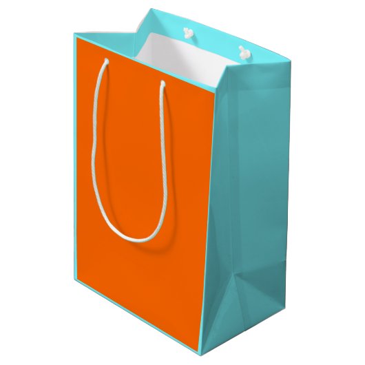 effen neon kleuren medium cadeauzakje (Achterkant Gekanteld)