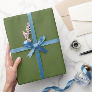 Effen Olijfgroene Kleur Schakering Tonaal Cadeaupapier