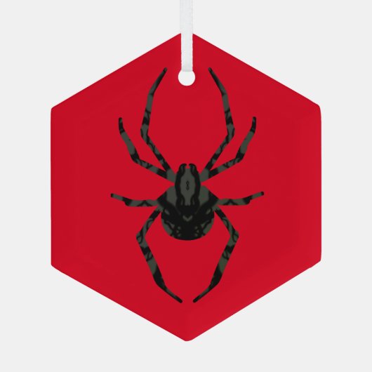 Effen oude spin glas ornament (Achterkant)