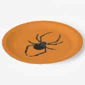 Effen oude spin papieren bordje (Gekanteld)