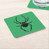 Effen oude spin vierkante kartonnen onderzetter (Schuin)