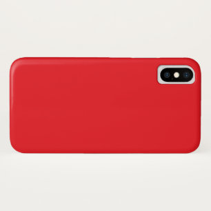 Effen rode achtergrond iPhone x hoesje