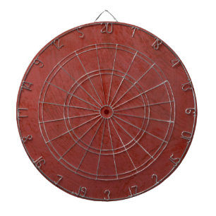 Effen rood dartbord