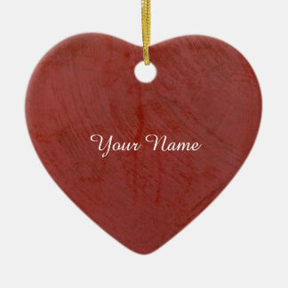 Effen rood keramisch ornament