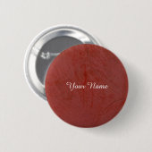 Effen rood ronde button 5,7 cm (Voorkant /achterkant)