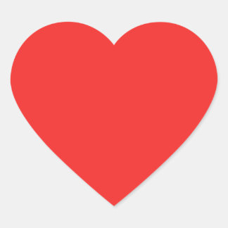 Effen ROOD ROZE PAARSE tinten Hart Sticker