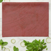 Effen rood theedoek (Gevouwen)