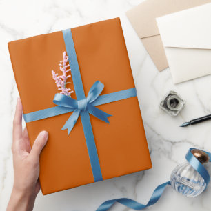 Effen warme taupe oranje kleur tint toon cadeaupapier