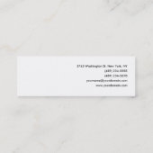 Effen wit modern minimalistisch
 mini visitekaartje (Achterkant)