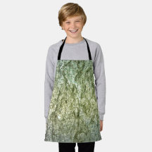 Effen witte textuur All-Over Print Schort, Gewone