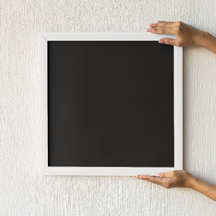 Effen zwart poster