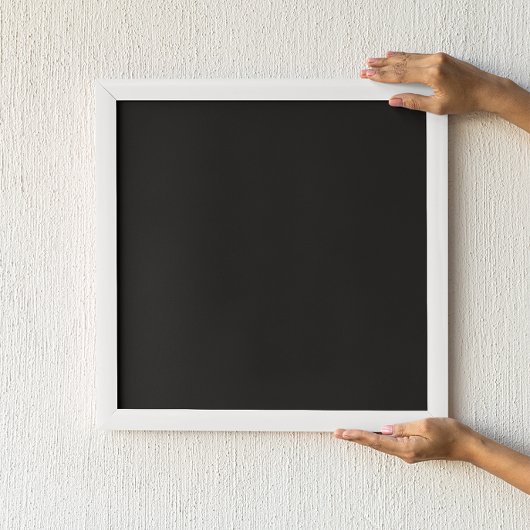 Effen zwart poster