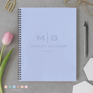 Effene zachte lucht lichte pastel babyblauwe kleur notitieboek