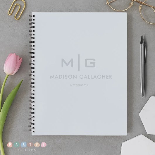 Effene zachte lucht lichte pastel babyblauwe kleur notitieboek