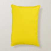 Effengoud, Navyblauw lint naam initialen Accent Kussen (Achterkant (Verticaal))