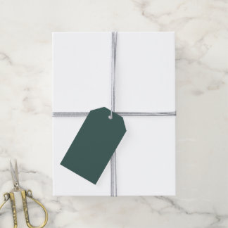 Effengrijs turquoise cadeaulabel