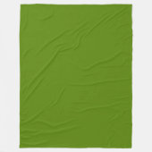 Effengroen Fleece Deken (Voorkant)
