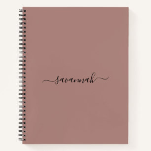 Effenkleurig monogram schetsboek notitieboek
