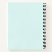 Effenkleurig monogram schetsboek  notitieboek (Achterkant)