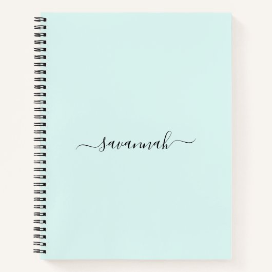 Effenkleurige monogram schetsboek  notitieboek (Voorkant)