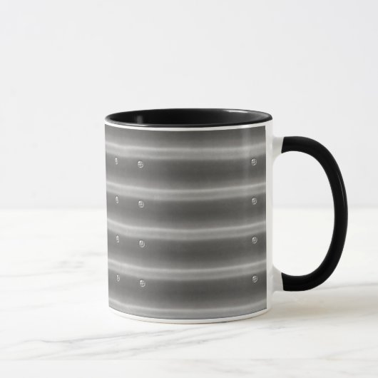 Effet 3D Acier Métal Café Mug (Droite)
