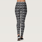 Effet 3D futuriste Pyramide Motif Leggings (Dos)