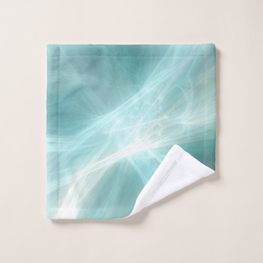Effet Abstrait - Turquoise (Gant de toilette)