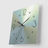 Effet Argent Atmosphérique Classique Horloge mural (Angle)