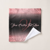 Effet brillant imprimé rose Bling (Gant de toilette)