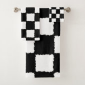 Effet Checkered noir et blanc d'éclaboussure (En situation)